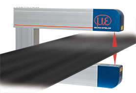 Profile thickness measurement of roller head installations